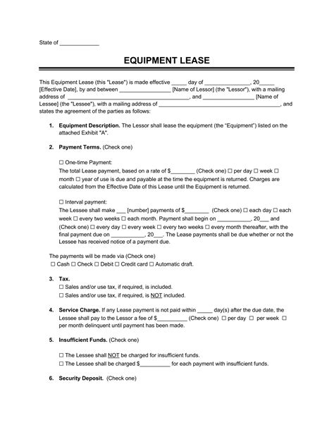 heavy equipment lease to own